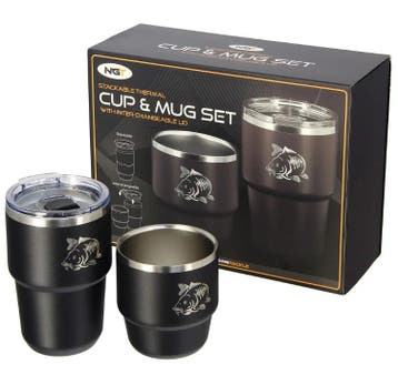 NGT Twin Mug Stackable Outdoor Drink Thermoset (Beker + Mok), Watersport en Boten, Verzenden, Nieuw, Overige typen