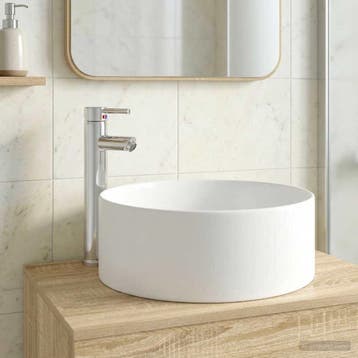 vidaXL Badkamer wastafel met kraan en afvoer Chroom, Verzenden, Nieuw