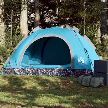 vidaXL Tent 2-persoons snelontgrendeling blauw, Verzenden, Nieuw, Tot en met 2