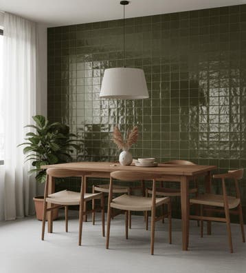 Wandtegel Groen 10x10cm (Muurtegels, Muur- en plafondtegels), Nieuw, Minder dan 20 cm, 10 m² of meer, Wandtegels