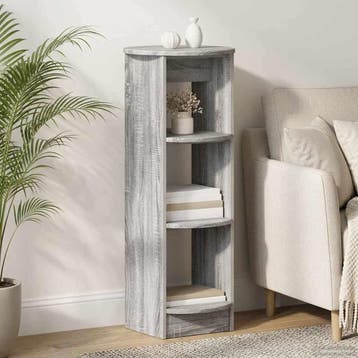 vidaXL Bijzetkast Grijs sonoma 40 x 40 x 100 cm, Minder dan 50 cm, Verzenden, 100 tot 150 cm, Nieuw