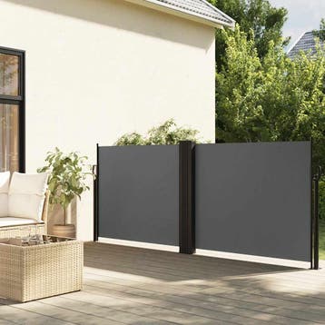 vidaXL Windscherm uittrekbaar 100x1000 cm antraciet, Verzenden, Nieuw