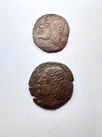 Centraal-Azië, Chach. Koning Wanwan. Bronze Drachm late