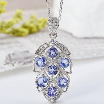 Zonder minimumprijs - Ketting met hanger - 18 karaat Zilver,