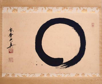 Thee-hangende Rol – Enso  – Zen-kalligrafie -