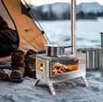 Draagbare houtkachel met pijpen voor tent of buitengebruik, Verzenden, Nieuw