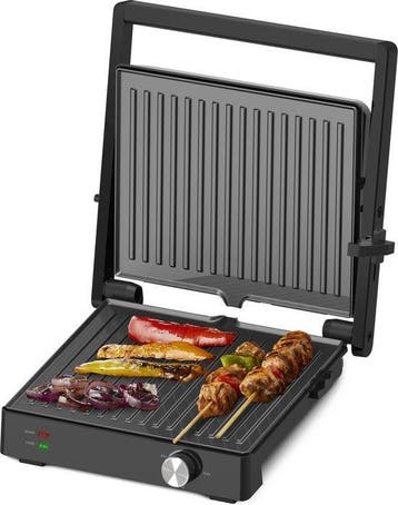 2dekans | Tomado TGC4002B - Grote contactgrill - Tafelgrill, Ophalen of Verzenden, Zo goed als nieuw