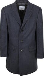 McGregor Coat Wool Herringbone Navy maat 3XL Heren, Kleding | Heren, Jassen | Winter, Nieuw, Overige maten, Verzenden, McGregor