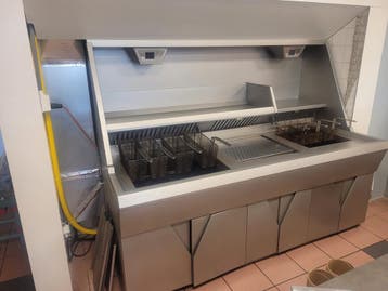 Nog niet gereviseerde Hegro HR 2 pans bakwand friteuse met b, Ophalen of Verzenden, Gebruikt
