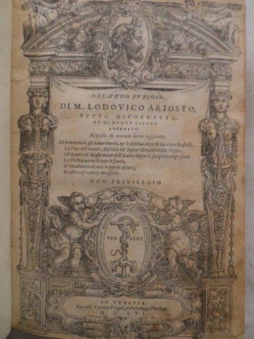 Lodovico Ariosto / Girolamo Ruscelli - Orlando furioso di m.