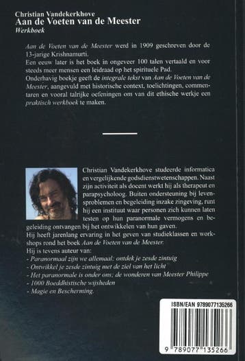 Aan de voeten van de meester 9789077135266, Boeken, Esoterie en Spiritualiteit, Verzenden, Gelezen, Christian Vandekerkhove