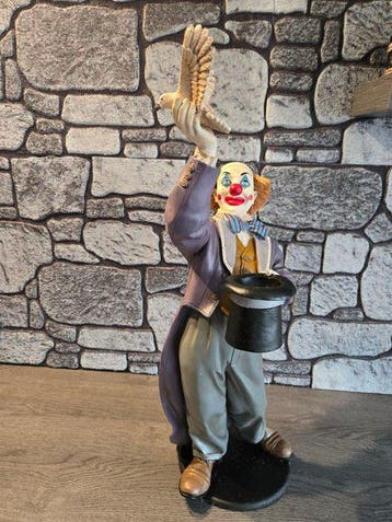 Jun Asilo Filipijnen - Jun Asilo - Beeld, Clown met hoed en, Antiek en Kunst