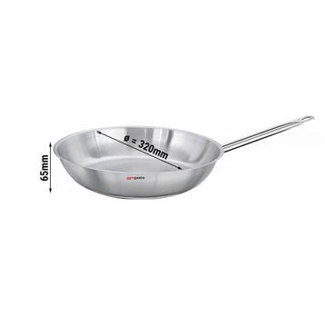 GGM Gastro | Braadpan - RVS - 5 liter - Ø 320mm - hoogte: |, Verzenden, Nieuw