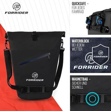 fietstas Zwart  Forrider hero, Ophalen of Verzenden, Nieuw