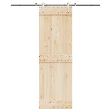 vidaXL Schuifdeur onderdelenset 200 cm roestvrij staal, Verzenden, Nieuw
