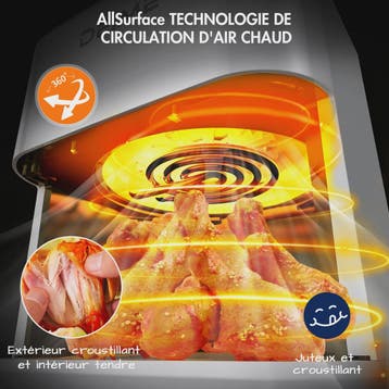 DEIME Compacte Airfryer 2.5L - Olievrij, Digitaal Touchscree, Verzenden, Nieuw