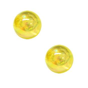 50 x Kinderkralen Acryl AB Glans Geel 6 mm (Acrylkralen), Ophalen of Verzenden, Nieuw, Kraal