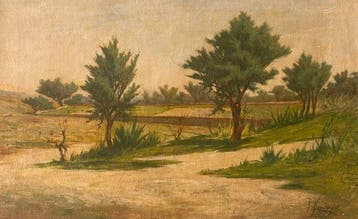 Rafael Vinader (1856-1922) - Paesaggio Mediterraneo, Antiek en Kunst
