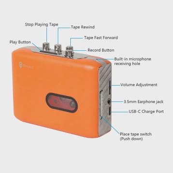 Draagbare Cassette Speler & Recorder: Zet Cassettes om naar, Verzenden