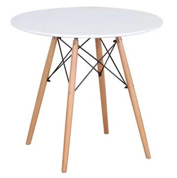 Ronde Eettafel Ø80 cm – Houten Poten & Scandinavisch Design, Verzenden, Nieuw
