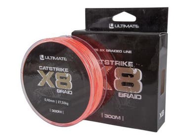 Ultimate Catstrike X8 Braid Meerval Lijn 0.50mm/38.83kg, Verzenden, Nieuw, Vislijn