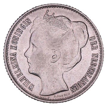 ½ Gulden 1905-1908 Wilhelmina ZFr+, Postzegels en Munten, Verzenden