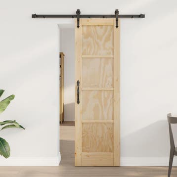 vidaXL Schuifdeur ORKDAL 61 x 198,5 cm Massief grenenhout, Verzenden, Nieuw