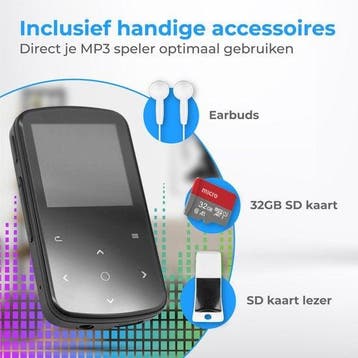 2dekans | Nuvance - MP3 Speler met Touchscreen en Bluetooth, Audio, Tv en Foto, Mp3-spelers | Overige merken, Ophalen of Verzenden
