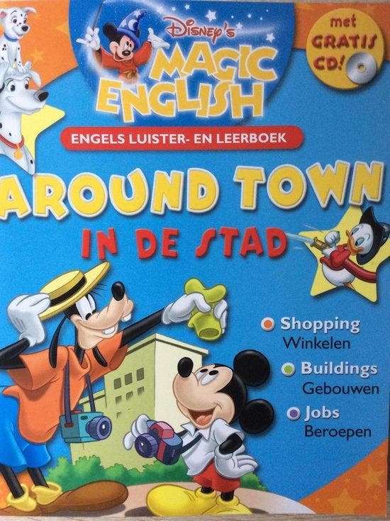 Around town / In de stad / Disneys magic English Disney, Boeken, Overige Boeken, Zo goed als nieuw, Verzenden