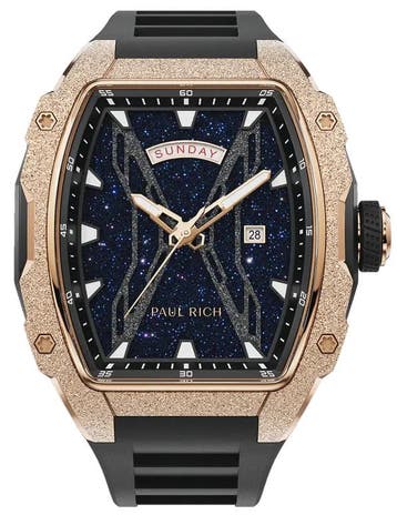Paul Rich Astro Day & Date Eclipse Gold FAS13 horloge 42.5, Overige merken, Staal, Verzenden, Polshorloge