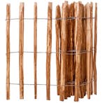 vidaXL Hek 90x500 cm hazelaarhout, Verzenden, Nieuw, Hout, Minder dan 1 meter