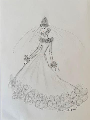 Karl Lagerfeld (1938-2019) - Authentische XL (A3)