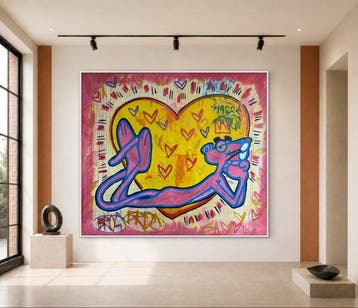 Freda People - Pink Panther in Love XXL, Antiek en Kunst