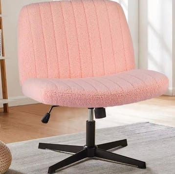Brede Draaibare Bureaustoel – Modern Design Japandi Stoel, Huis en Inrichting, Stoelen, Verzenden, Nieuw, Leer