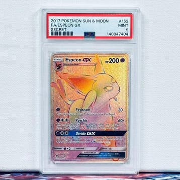 Pokémon Graded card - ESPEON GX #152 2017 POKEMON SUN & MOON, Nieuw