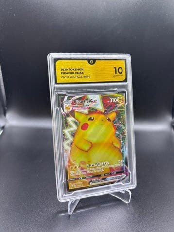 Pokémon - 1 Graded card - Pikachu VMAX 044 Full art - GG 10, Nieuw