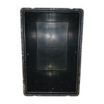 Stapelbak, 600x400x480 mm, euronorm, zwart pp, gebruikt -, Gebruikt, 40 tot 60 cm, 50 tot 75 cm, Bak of Kist