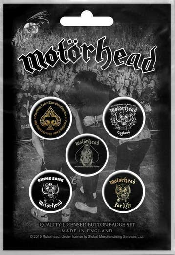 Motörhead button Clean Your Clock officiële merchandise, Ophalen of Verzenden, Nieuw, Kleding