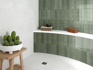 Wandtegel Pamesa Eleganza Saggio Groen Glans 7,5x30, Nieuw, 20 tot 40 cm, 10 m² of meer, Wandtegels