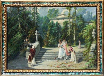 Guglielmo Napoli (Pavia 1868 – Genova 1945) - Scena galante