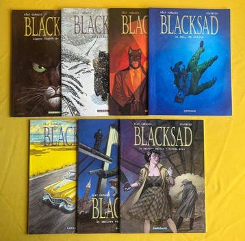 Blacksad 1 t/m 7 - Complete reeks SC - 7 Album - Eerste druk, Boeken, Nieuw