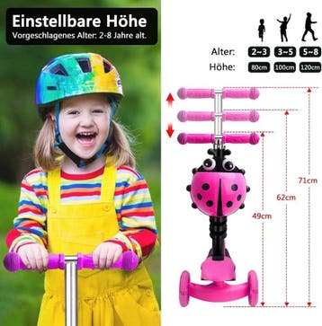 Kinderstep - 3 wielen - Kinder step jongens - LED Wielen - V, Verzenden, Zo goed als nieuw