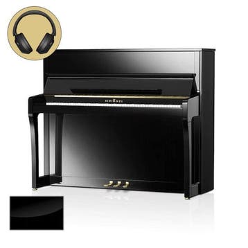 Schimmel Konzert K122 E TwinTone SP messing silent piano, Muziek en Instrumenten, Piano's, Nieuw, Zwart, Piano