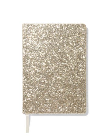 HEMA Notitieboek A5 gelinieerd glitter, Verzenden, Nieuw