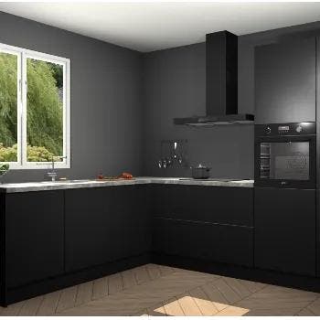 Zwarte keuken Willemstad 121943, Verzenden, Nieuw
