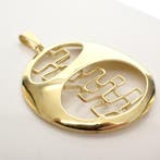 Grote gouden fantasie hanger (Hanger of bedel), Ophalen of Verzenden, Gebruikt, Goud, Overige merken