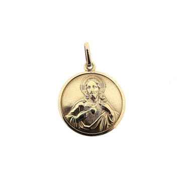 Gouden hanger van Christus (Hanger of bedel), Ophalen of Verzenden, Gebruikt, Goud, Overige merken