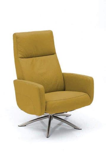Relaxfauteuil Zevenaar - relaxfauteuils - Geel, Nieuw, Stof