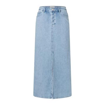 MAC • lichtblauwe Maxi skirt rok • S, Kleding | Dames, MAC, Nieuw, Maat 36 (S), Verzenden