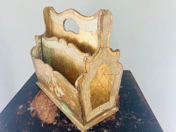Tijdschriftenhouder - Hout - Florentijnse lectuurhoude